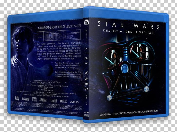 Luke Skywalker Blu-ray Disc Harmy's Despecialized Edition Star Wars Film PNG, Clipart, Bluray Disc, Brand, Empire Strikes Back, Fan, Fan Edit Free PNG Download