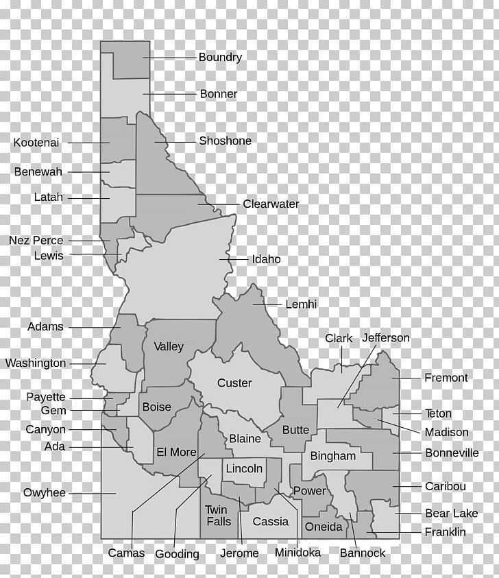 Idaho County PNG, Clipart, Ada County Idaho, Admission To The Union, Angle, Area, Black And White Free PNG Download