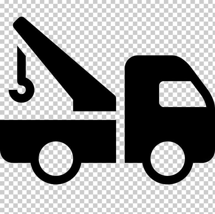 Car Tow Truck Towing Computer Icons PNG, Clipart, Angle, Area, Black And White, Brand, Breakdown Free PNG Download