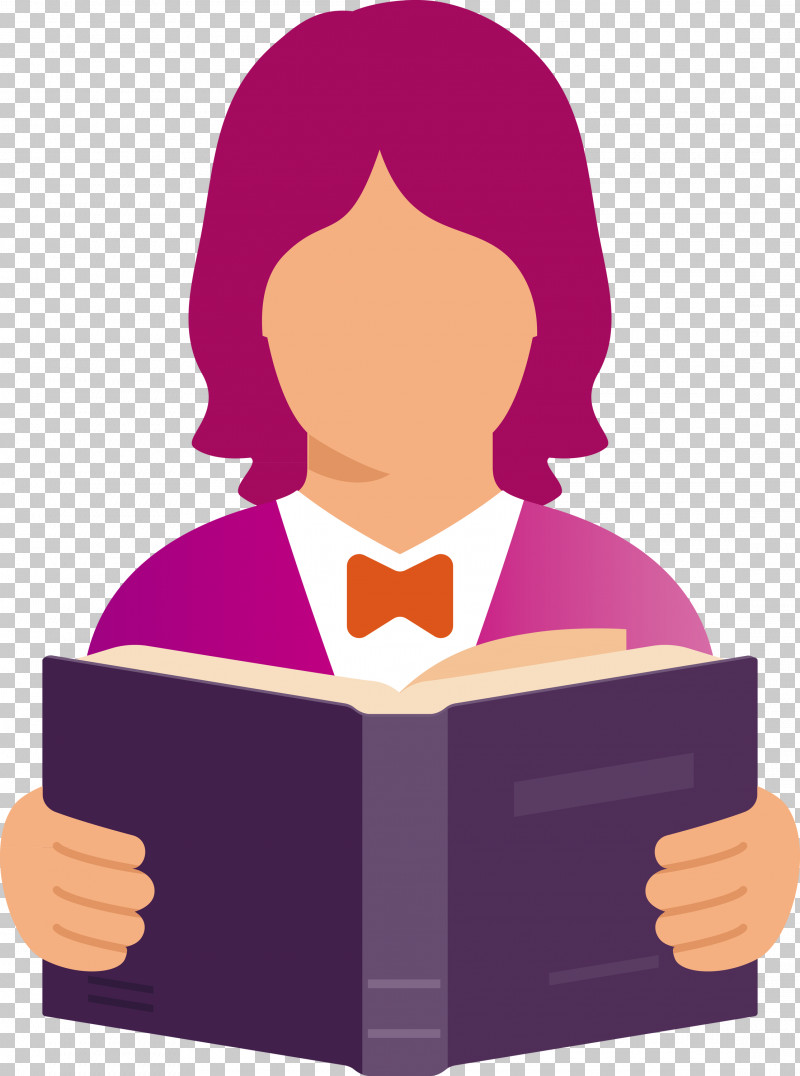 Reading Book Teacher PNG, Clipart, Behavior, Book, Cartoon, Education, Female Free PNG Download