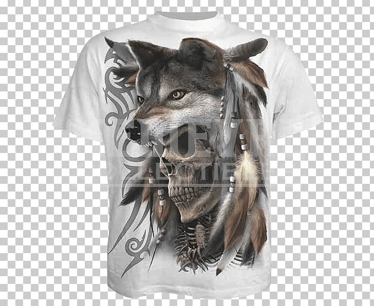 T-shirt Gray Wolf Sleeve Hood Collar PNG, Clipart, Clothing, Collar, Dog Like Mammal, Esprit Holdings, Fantastic Art Free PNG Download