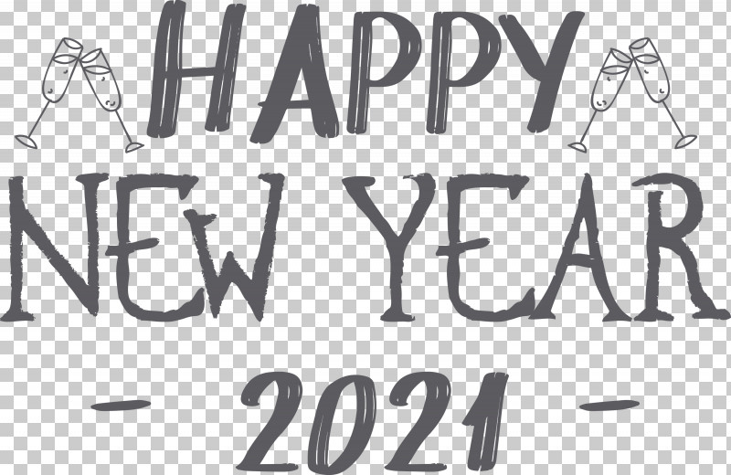 Happy New Year 2021 2021 New Year PNG, Clipart, 2021 New Year, Alphabet, Black And White M, Black White M, Creativity Free PNG Download