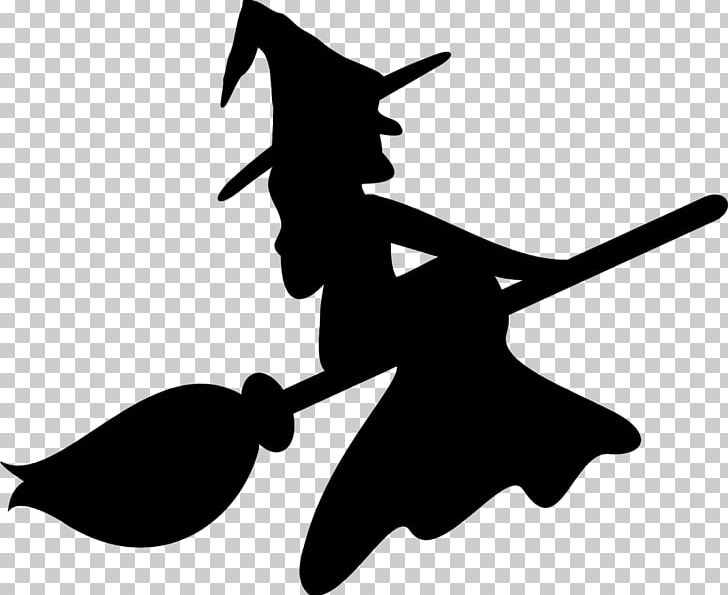 Silhouette Witchcraft Halloween Stencil PNG, Clipart, Animals, Art, Artwork, Beak, Bird Free PNG Download