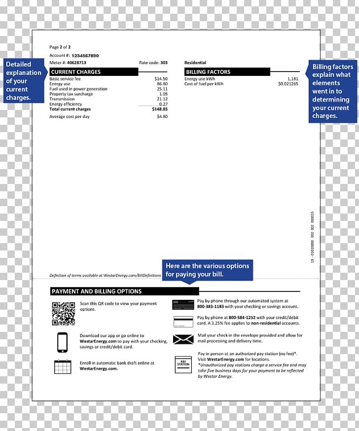 Evergy Invoice Electric Utility Energy Electric Power PNG, Clipart, Area, Banknote, Brand, Diagram, Document Free PNG Download