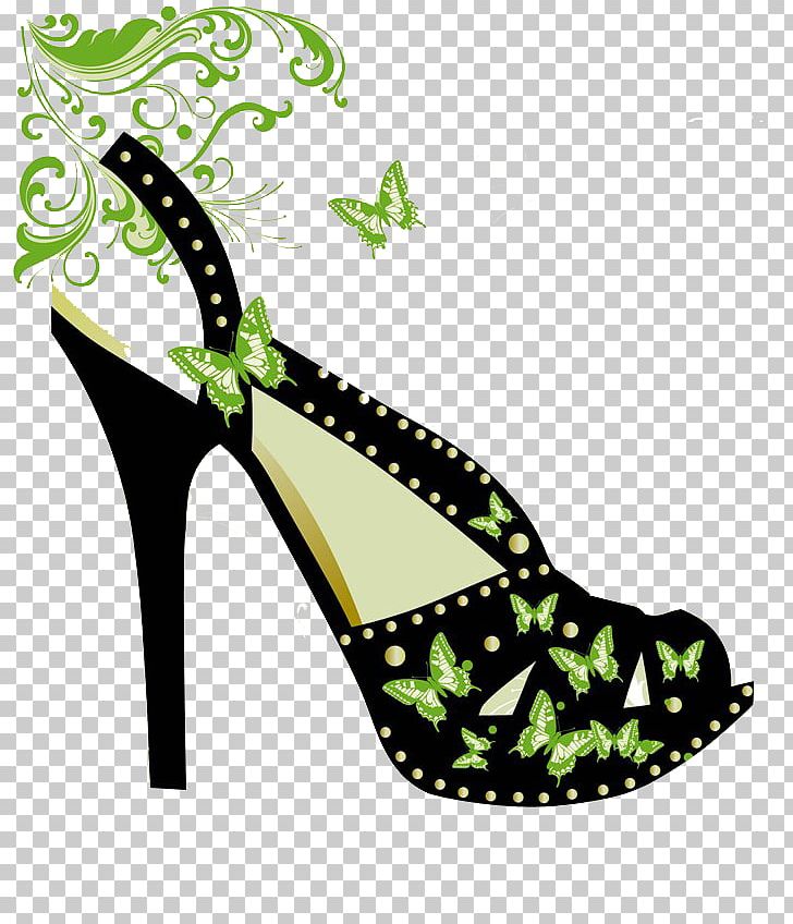 High-heeled Footwear Illustration PNG, Clipart, Accessories, Adobe Illustrator, Butterfly, Encapsulated Postscript, Footwear Free PNG Download