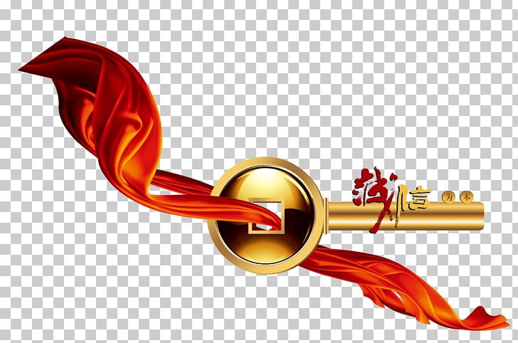 Red Ribbon Through The Golden Key PNG, Clipart, Business, Company, Decorative Patterns, Desktop Wallpaper, Download Free PNG Download
