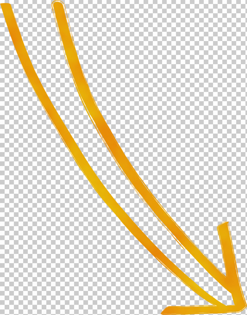 Yellow Line PNG, Clipart, Hand Drawn Arrow, Line, Paint, Watercolor, Wet Ink Free PNG Download