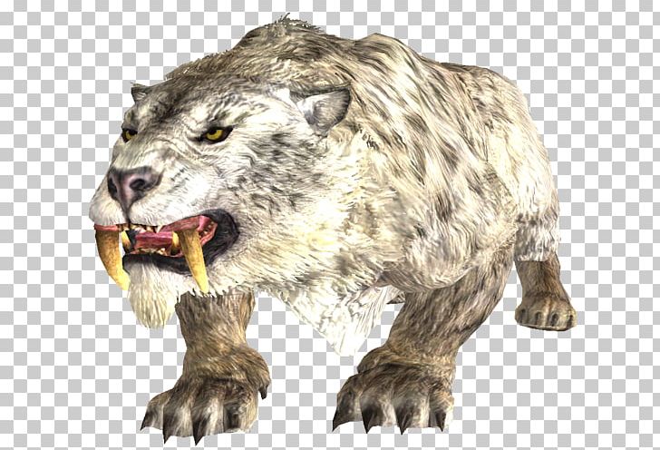 Lion The Elder Scrolls V: Skyrim – Dragonborn Xbox 360 Saber-toothed Cat Saber-toothed Tiger PNG, Clipart, Animals, Big Cats, Carnivoran, Cat, Cat Like Mammal Free PNG Download