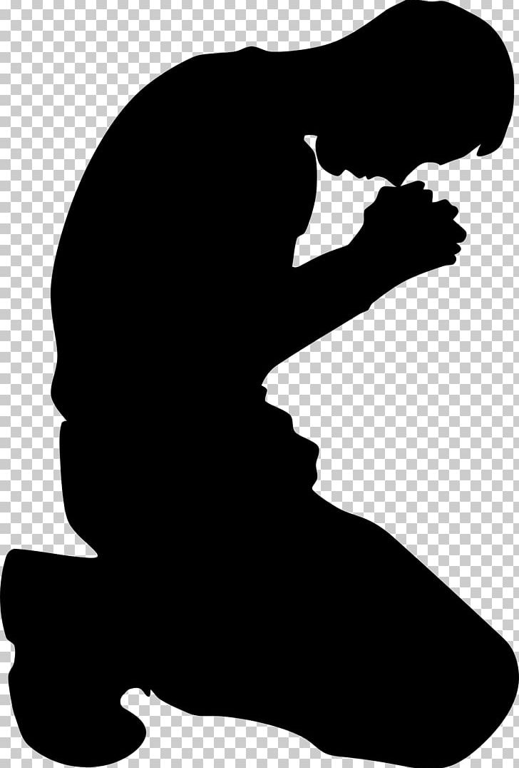 Praying Hands Kneeling Silhouette PNG, Clipart, Animals, Black And White, Clip Art, Hand, Joint Free PNG Download
