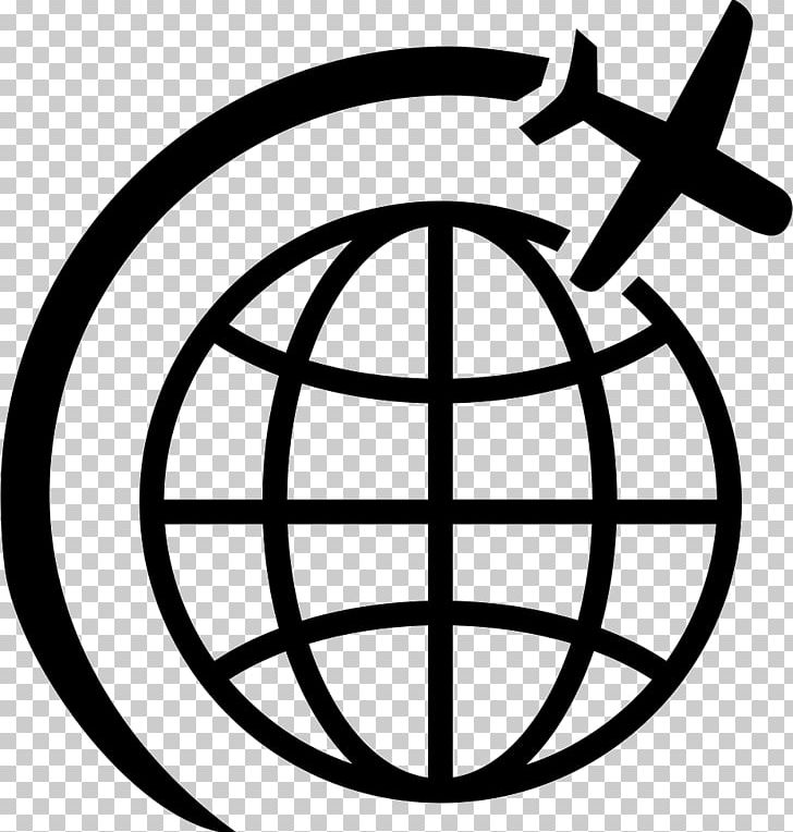 Airplane Earth Globe Computer Icons PNG, Clipart, Airplane, Area, Ball, Black And White, Circle Free PNG Download