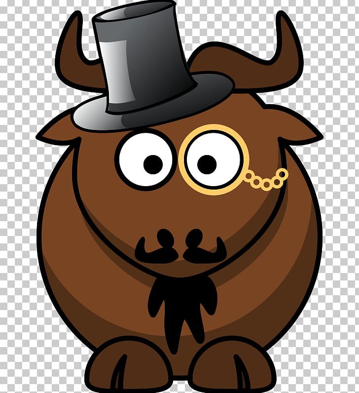 Wildebeest GNU Free Software PNG, Clipart, Cartoon, Cattle Like Mammal, Computer Icons, Fictional Character, Free Software Free PNG Download