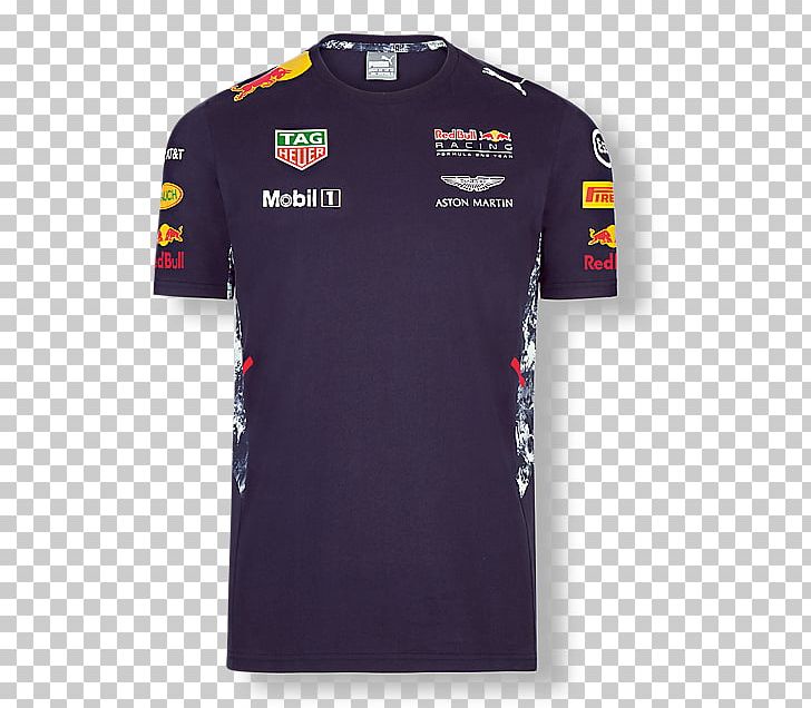Red Bull Racing Team T-shirt 2017 Formula One World Championship PNG, Clipart, Active Shirt, Bran, Calibre Motorsport Australia, Clothing, Collar Free PNG Download