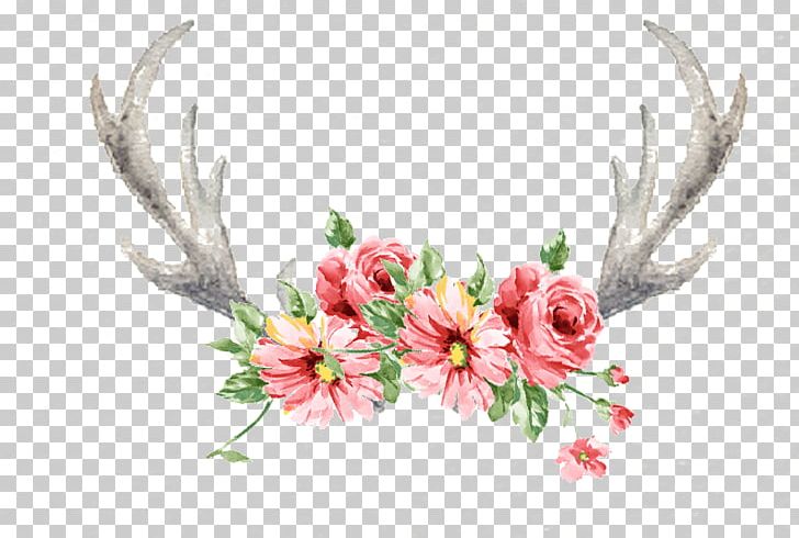 Wildflower Antler PNG, Clipart, Antlers, Artificial Flower, Beautiful, Blossom, Flower Free PNG Download