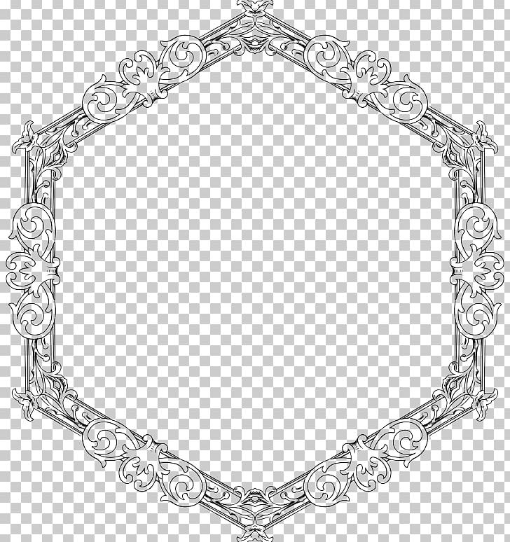 Frames PNG, Clipart, Black And White, Body Jewelry, Chain, Computer Icons, Floral Free PNG Download