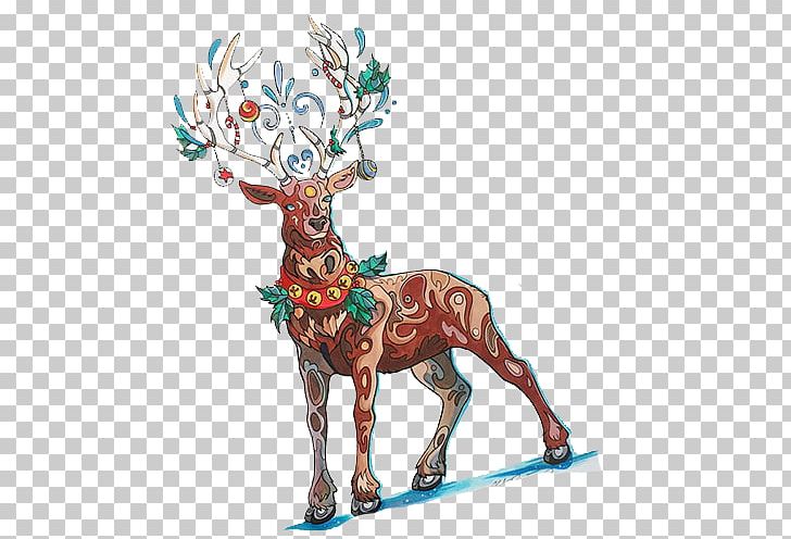 Drawing Watercolor Painting Sketch PNG, Clipart, Animals, Art, Artist, Cartoon, Christmas Deer Free PNG Download