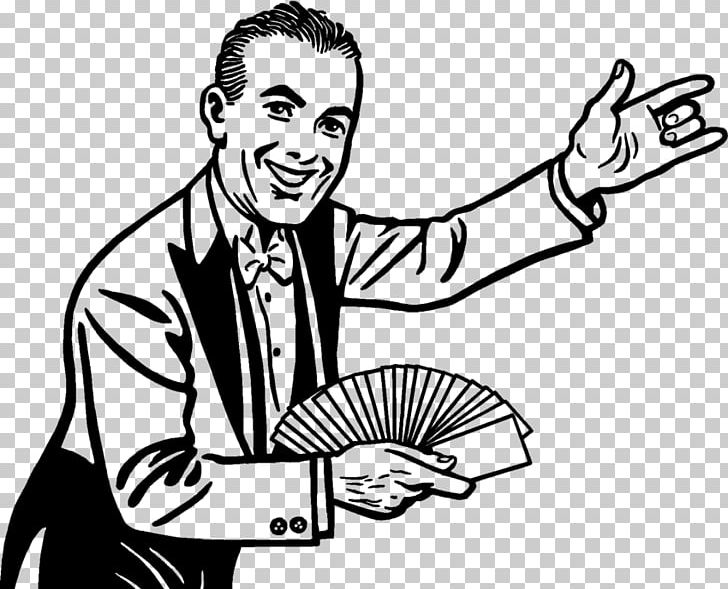 Black And White Magician Playing Card PNG, Clipart, Arm, Art, Artwork, Black And White, Card Manipulation Free PNG Download