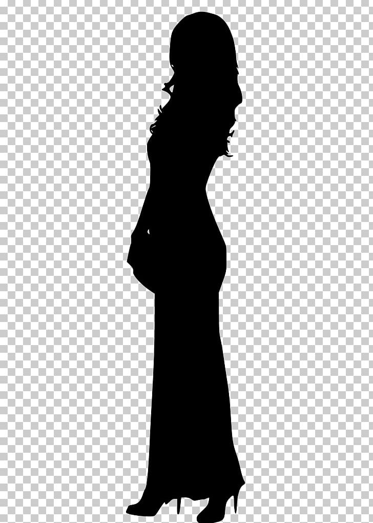 Silhouette Black And White Woman Photography PNG, Clipart, Animals, Black And White, Dress, Joint, Male Free PNG Download