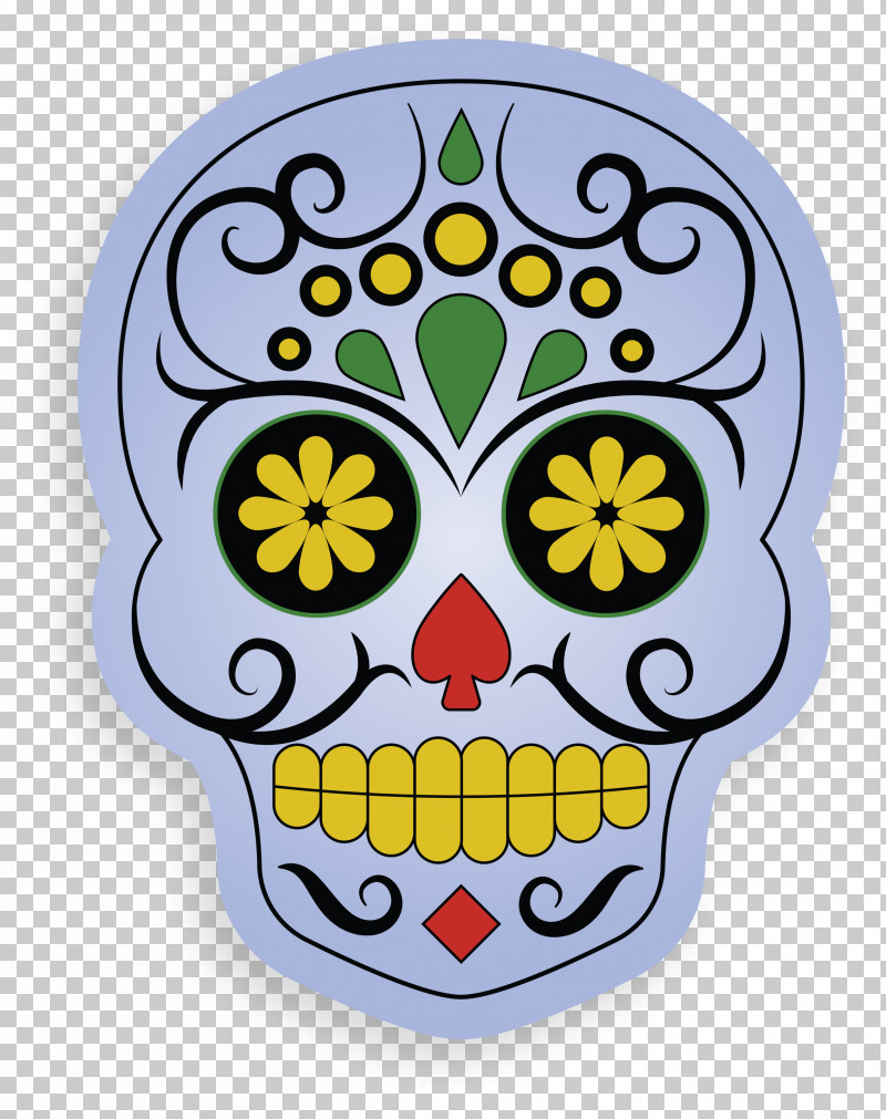 Skull Mexico PNG, Clipart, Decal, Fiesta De Halloween, Flower, Just Stickers, Login Free PNG Download