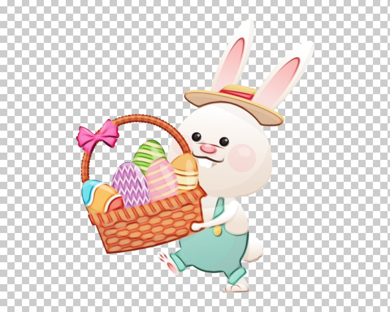 Easter Bunny PNG, Clipart, Cartoon, Easter, Easter Bunny, Hamper, Paint Free PNG Download