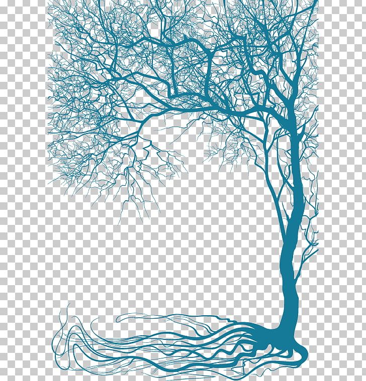 Branch Tree Wall Decal PNG, Clipart, Area, Art, Autumn Tree, Blue, Cartoon Free PNG Download