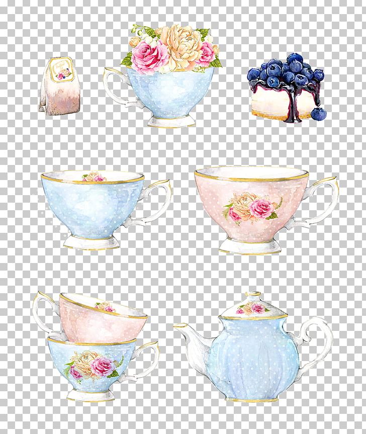 Teapot Yum Cha Watercolor Painting PNG, Clipart, Afternoon, Afternoon Tea, Beautiful, Cake, Ceramic Free PNG Download