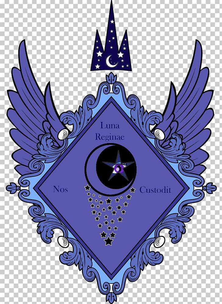 Princess Luna Coat Of Arms Crest Rarity My Little Pony: Friendship Is Magic Fandom PNG, Clipart, Coat, Cutie Mark Crusaders, Electric Blue, Family, Logo Free PNG Download