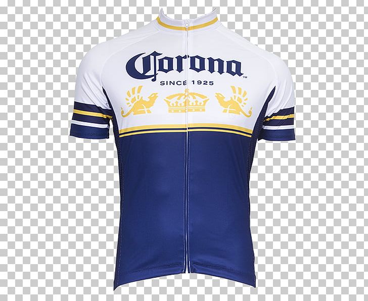 T-shirt Corona Cycling Jersey Sleeve Beer PNG, Clipart, Active Shirt, Beer, Beer Corona, Bib, Bicycle Free PNG Download