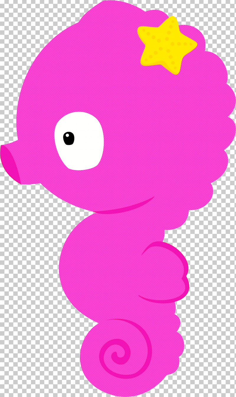 Seahorse Pink Cartoon Water Bird Magenta PNG, Clipart, Bird, Cartoon, Fish, Magenta, Pink Free PNG Download
