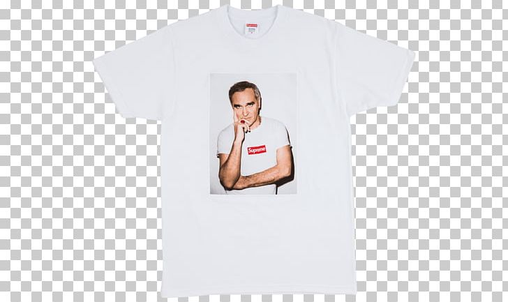 T-shirt Sleeve Shoulder Supreme White PNG, Clipart, Brand, Clothing, Computer Font, Morrissey, Neck Free PNG Download