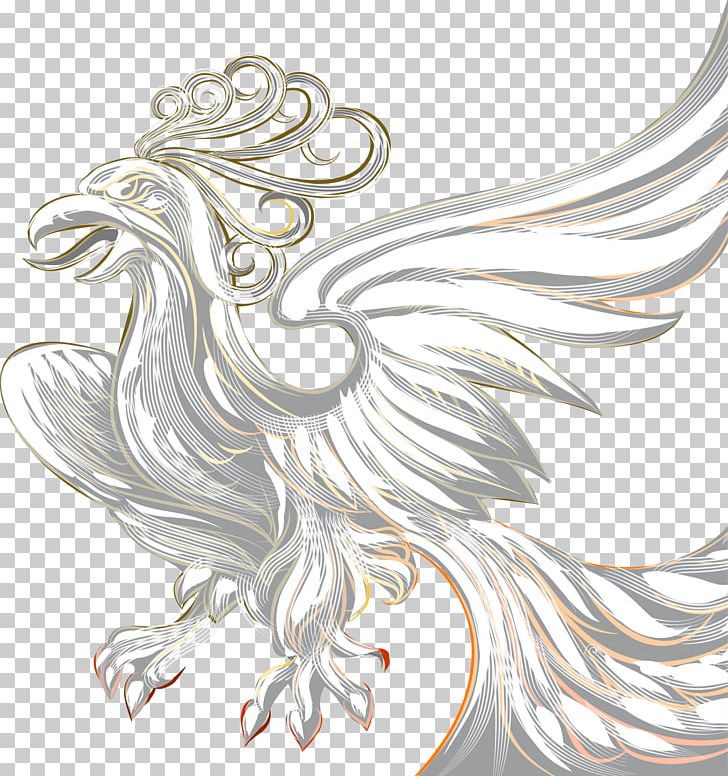 Fenghuang County White PNG, Clipart, Art, Bird, Black White, Chicken, Chinese Style Free PNG Download