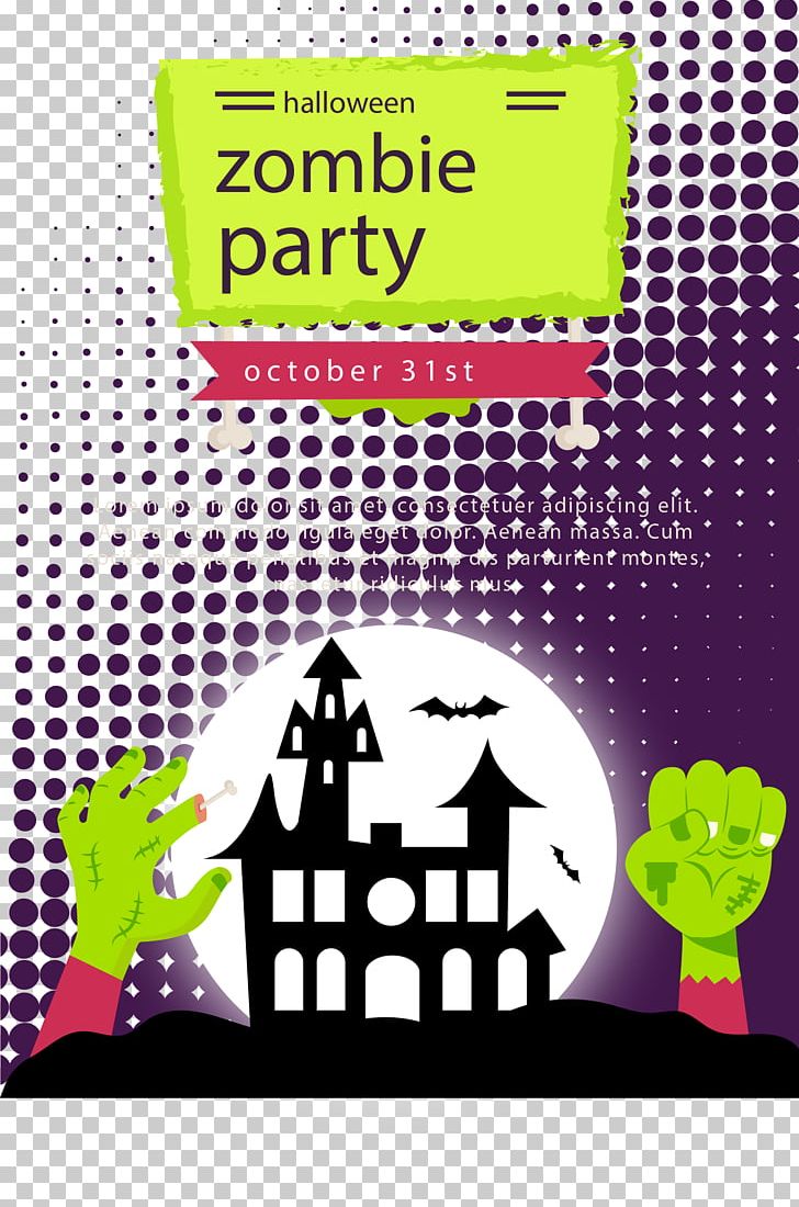 Poster Halloween Illustration PNG, Clipart, Adobe Illustrator, Advertising, Area, Brand, Encapsulated Postscript Free PNG Download