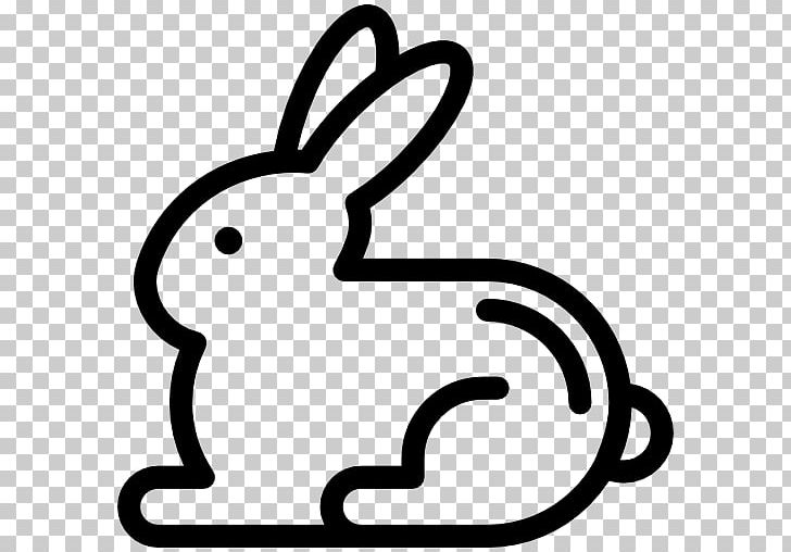 European Rabbit Computer Icons Domestic Rabbit Cat PNG, Clipart, Animal, Animals, Area, Artwork, Black And White Free PNG Download