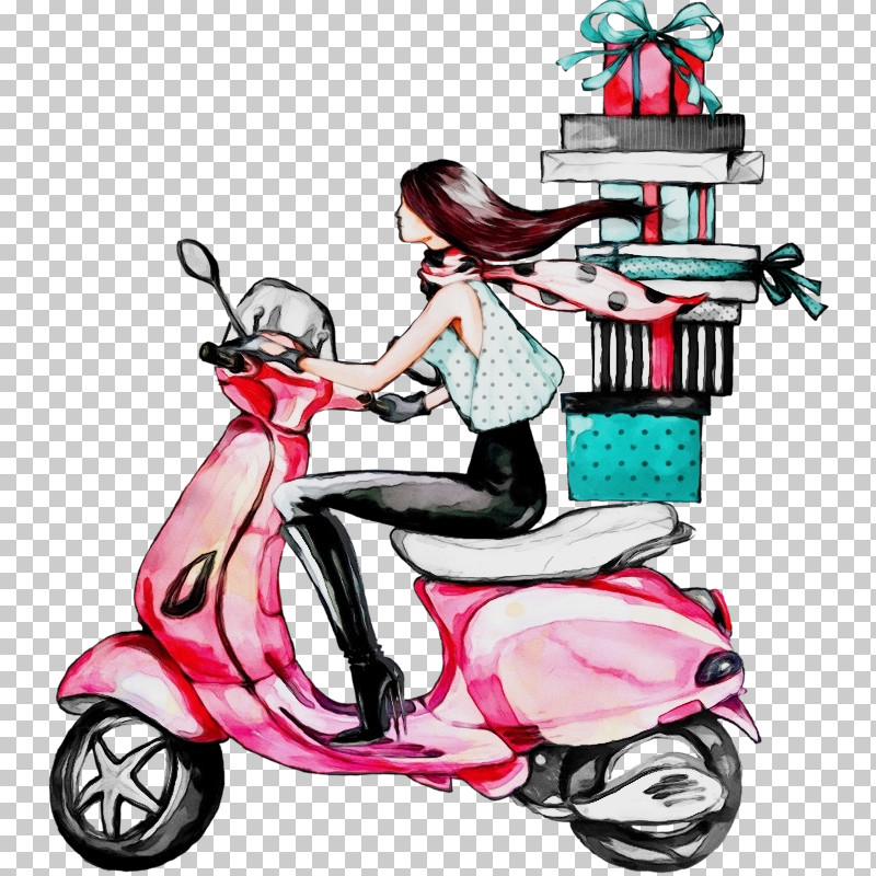 Scooter Vehicle Vespa Pink Car PNG, Clipart, Car, Paint, Pink, Scooter, Vehicle Free PNG Download