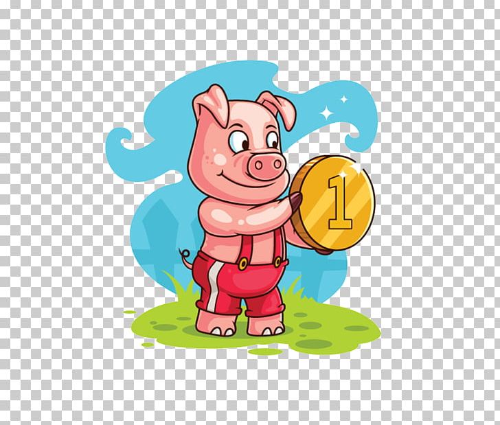 Porky Pig Domestic Pig Cartoon Illustration PNG, Clipart, Animals, Art, Blue, Boy Cartoon, Cartoon Free PNG Download