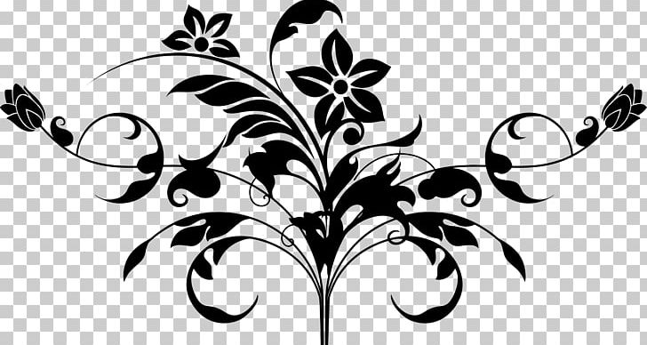 Flower Motif Computer Icons PNG, Clipart, Art, Black, Black And White, Branch, Butterfly Free PNG Download