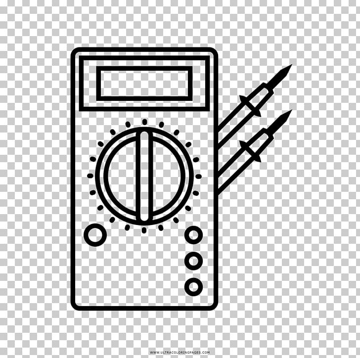 Drawing Voltmeter Coloring Book Painting PNG, Clipart, Ammeter, Angle, Area, Art, Black And White Free PNG Download