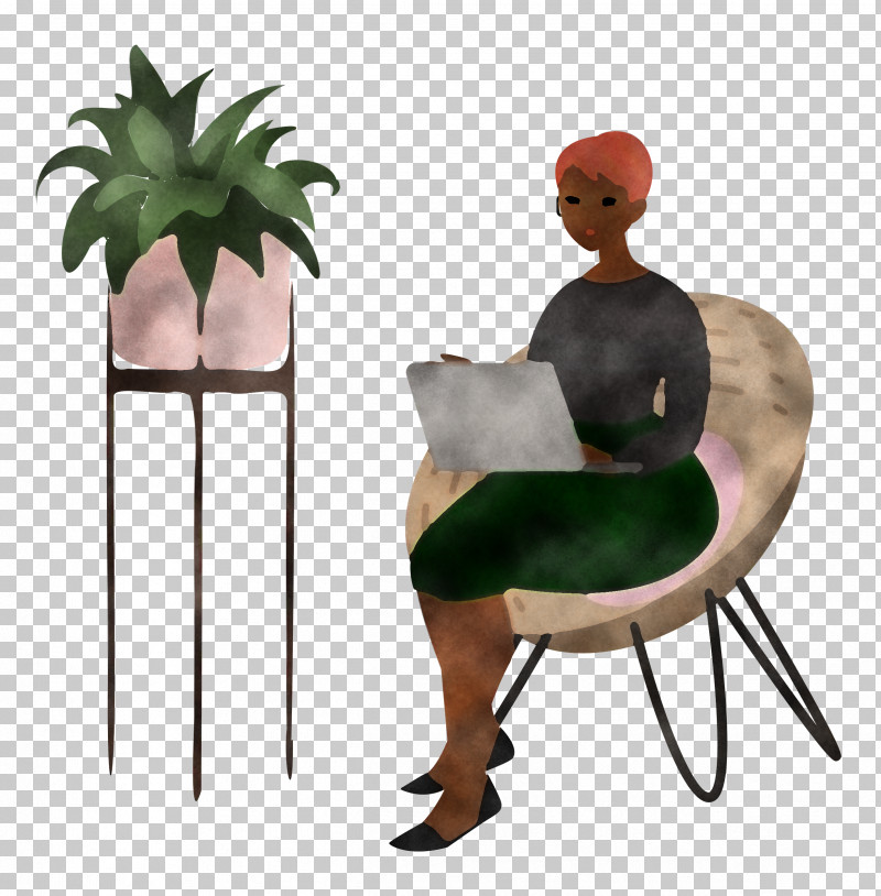 Alone Time Lady Computer PNG, Clipart, Alone Time, Biology, Chair, Computer, Flowerpot Free PNG Download
