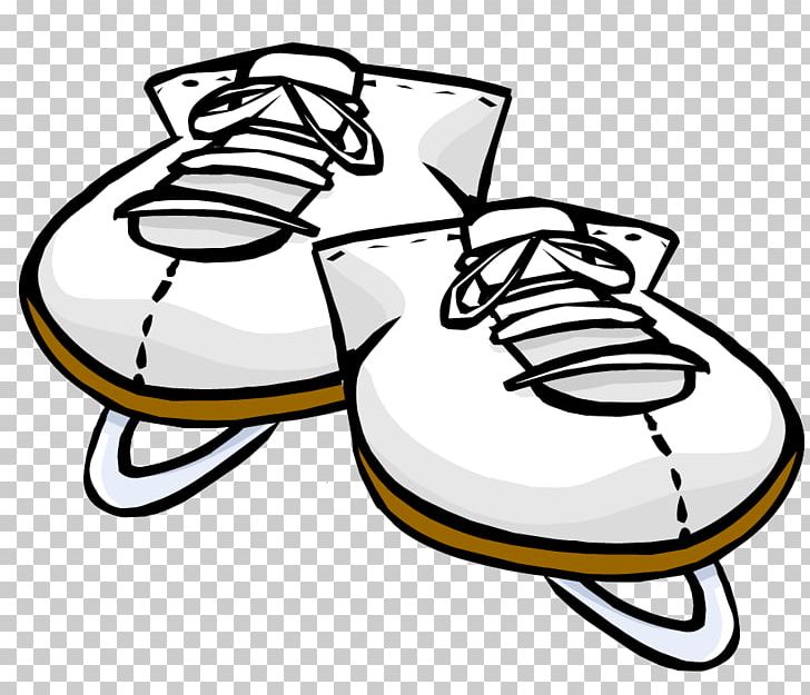 Club Penguin Ice Skates Ice Skating Roller Skates PNG, Clipart, Area, Artwork, Black And White, Club Penguin, Club Penguin Entertainment Inc Free PNG Download