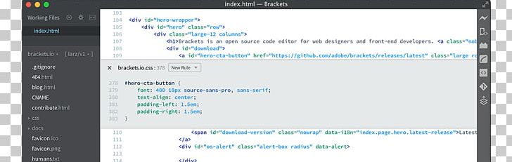 Computer Program Brackets Source Code Editor Text Editor PNG, Clipart, Brackets, Brand, Cascading Style Sheets, Com, Computer Free PNG Download