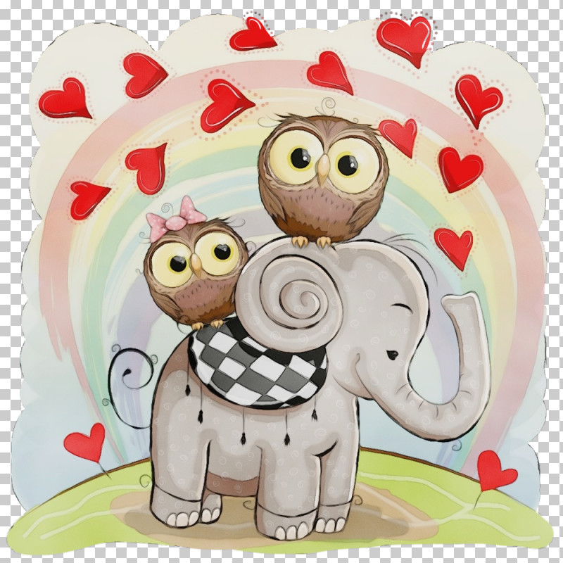 Cartoon Love Animal Figure PNG, Clipart, Animal Figure, Cartoon, Love, Paint, Watercolor Free PNG Download