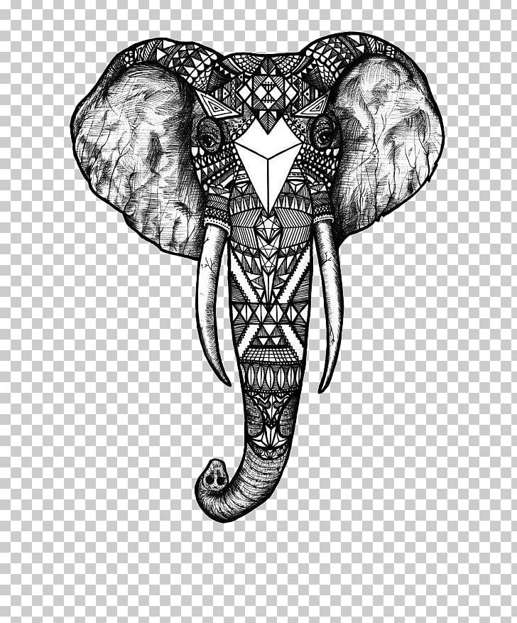 Drawing Elephant Art Painting PNG, Clipart, Animals, Art, Black And White, Elephant, Fictional Character Free PNG Download