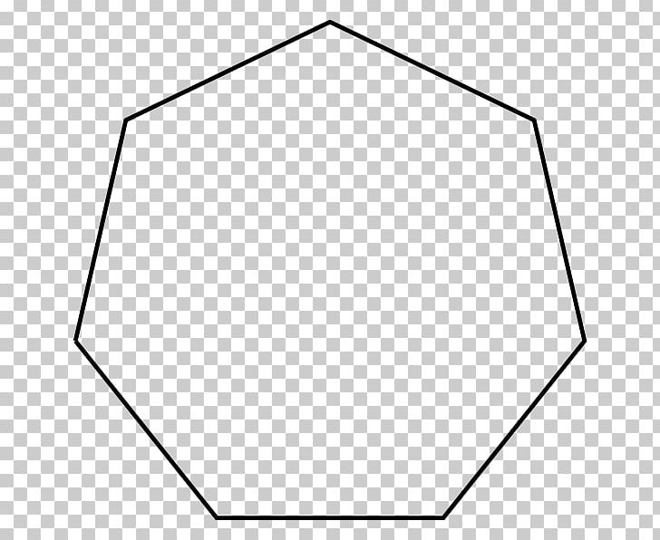 Heptagon Regular Polygon Правильний семикутник Angle PNG, Clipart, Apothem, Area, Black, Black And White, Central Angle Free PNG Download
