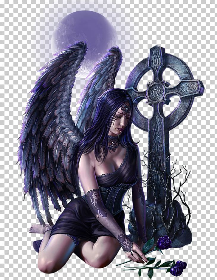 Fallen Angel Goth Subculture Fairy Devil PNG, Clipart, Angel, Art, Black Hair, Cg Artwork, Computer Wallpaper Free PNG Download