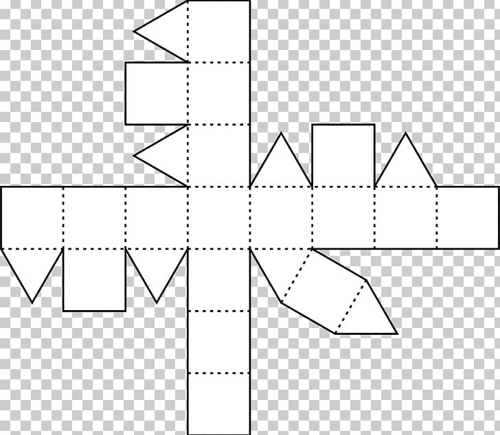 Rhombicuboctahedron Net Square Triangle PNG, Clipart, Angle, Area, Art, Black And White, Color Free PNG Download