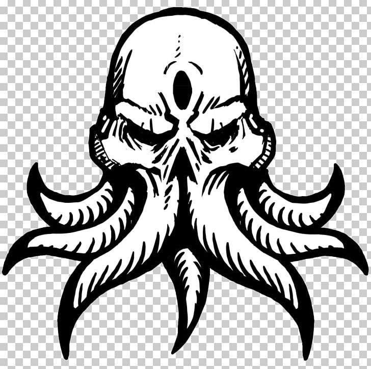 The Call Of Cthulhu T-shirt Decal Sticker Logo PNG, Clipart, Arkham, Artwork, Black And White, Clothing, Cthulhu Free PNG Download