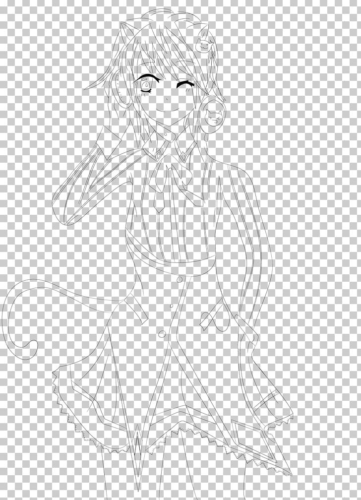 Drawing Line Art Human Hair Color Cartoon Sketch PNG, Clipart, Anime, Arm, Black, Black And White, Cartoon Free PNG Download