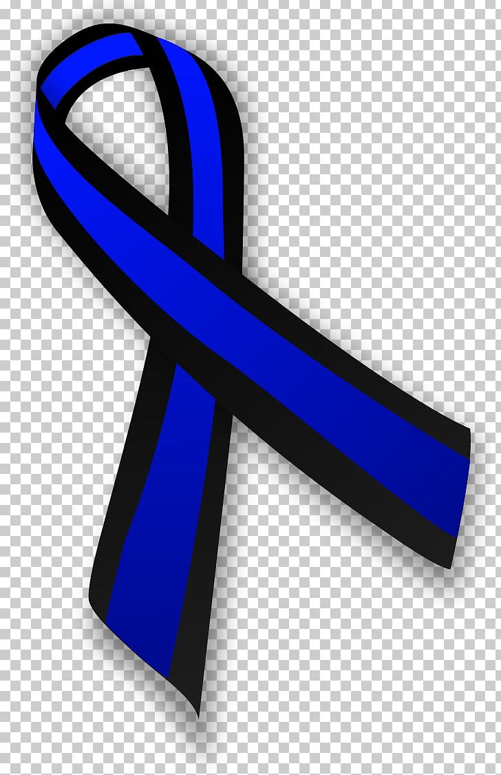 Police Officer Awareness Ribbon Law Enforcement Agency PNG, Clipart, Awareness, Awareness Ribbon, Black Ribbon, Cancer Symbol, Electric Blue Free PNG Download