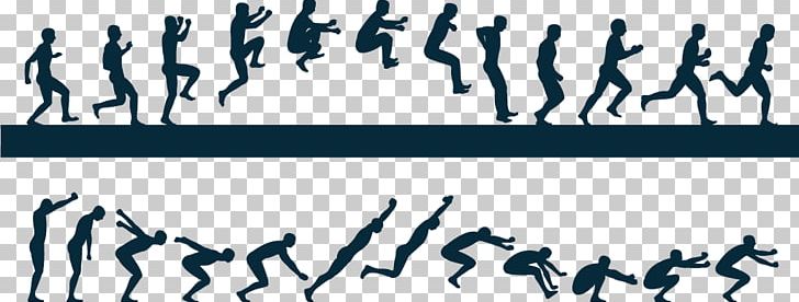 Silhouette Jumping Long Jump PNG, Clipart, Animals, Arm, Black And White, Character, City Silhouette Free PNG Download