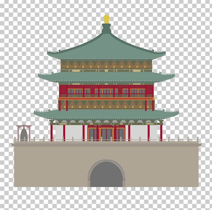 Xi An Drawing Illustration PNG, Clipart, Architecture, Beautifully Vector, Building, China, Chinese Architecture Free PNG Download