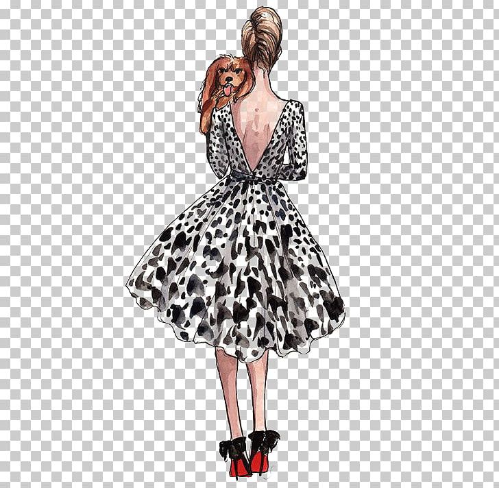 Drawing Fashion Illustration Watercolor Painting Sketch PNG, Clipart, Back, Business Woman, Cartoon, Catwalk, Cocktail Dress Free PNG Download